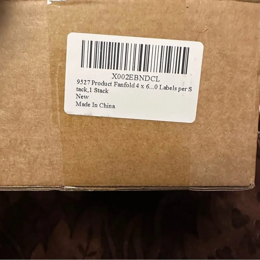 499 Fanfold Direct Thermal Labels White Perforated Shipping Label